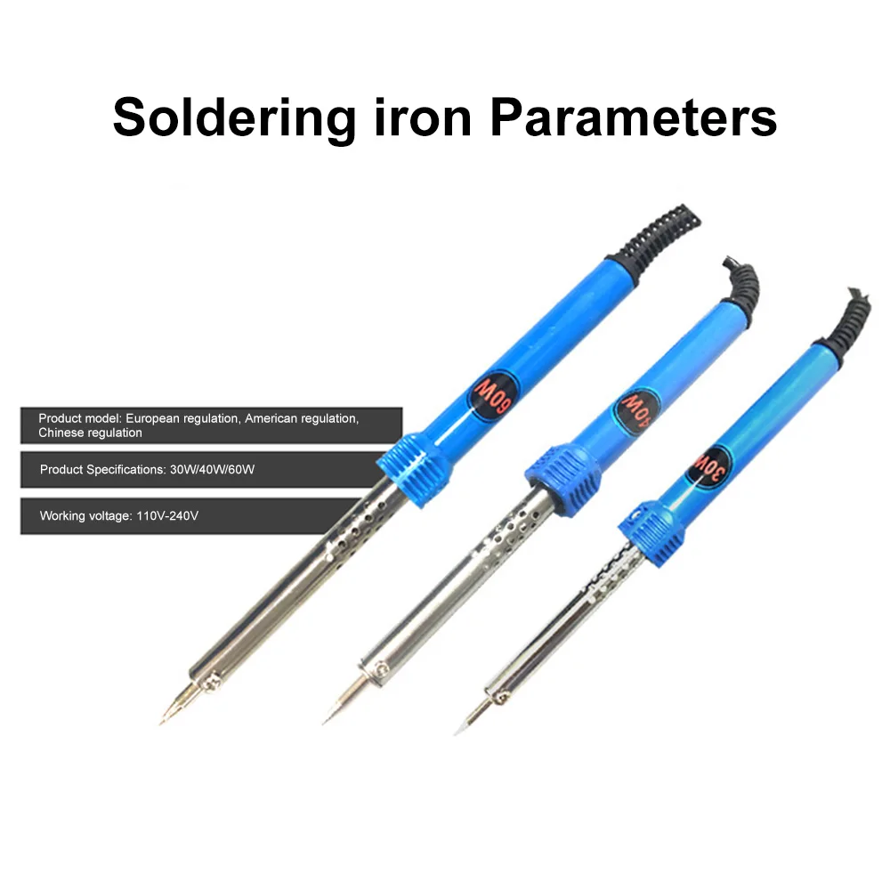 Electric Soldering iron Kit 30/40/60W 110-220V Hand-held Solder Iron Kit Welding Tool Desoldering Pump Tweezer for Circuit Board