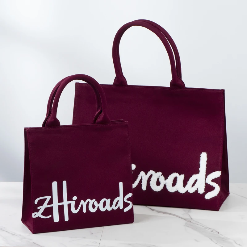 

Eco-Friendly Ladies Thick Cotton Tote Bag Handbag Durable Shopping Bag for Women