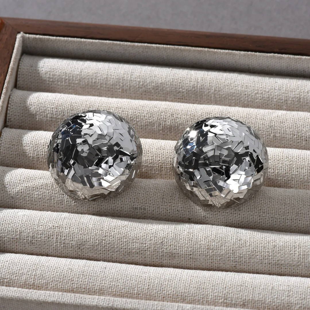 Fashion Design Circular Gold Silver Earrings Women Popular Party Jewelry Accessories 6