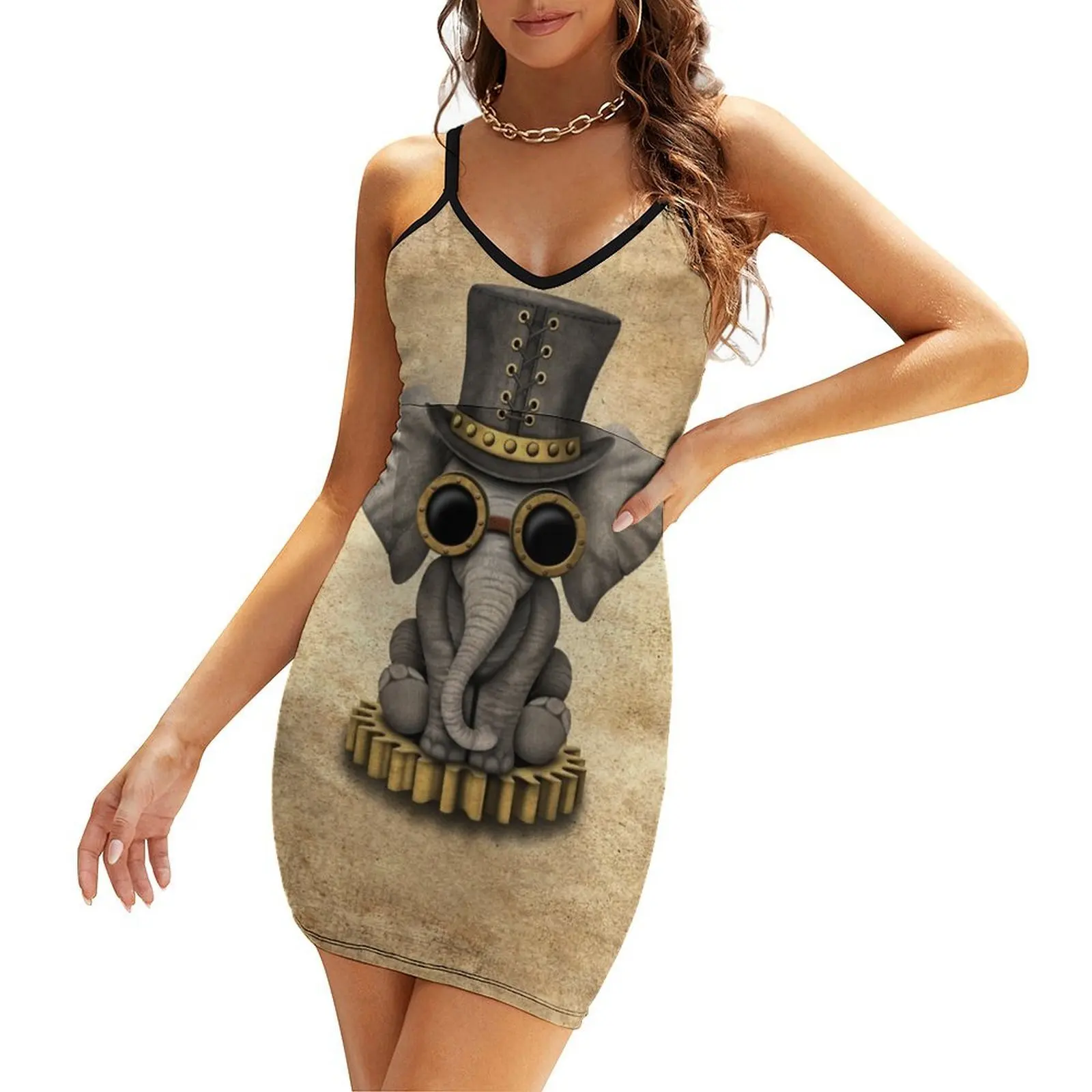 

Steampunk Baby Elephant Sling Dress dresses for prom luxury dresses women's fashion dresses