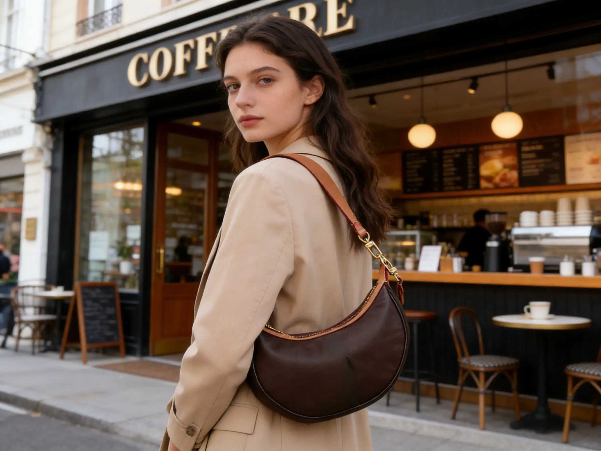 

New Fashion High-End Crescent Baseball Bag Luxury Women's Shoulder Bag Elegant Lady Handbag