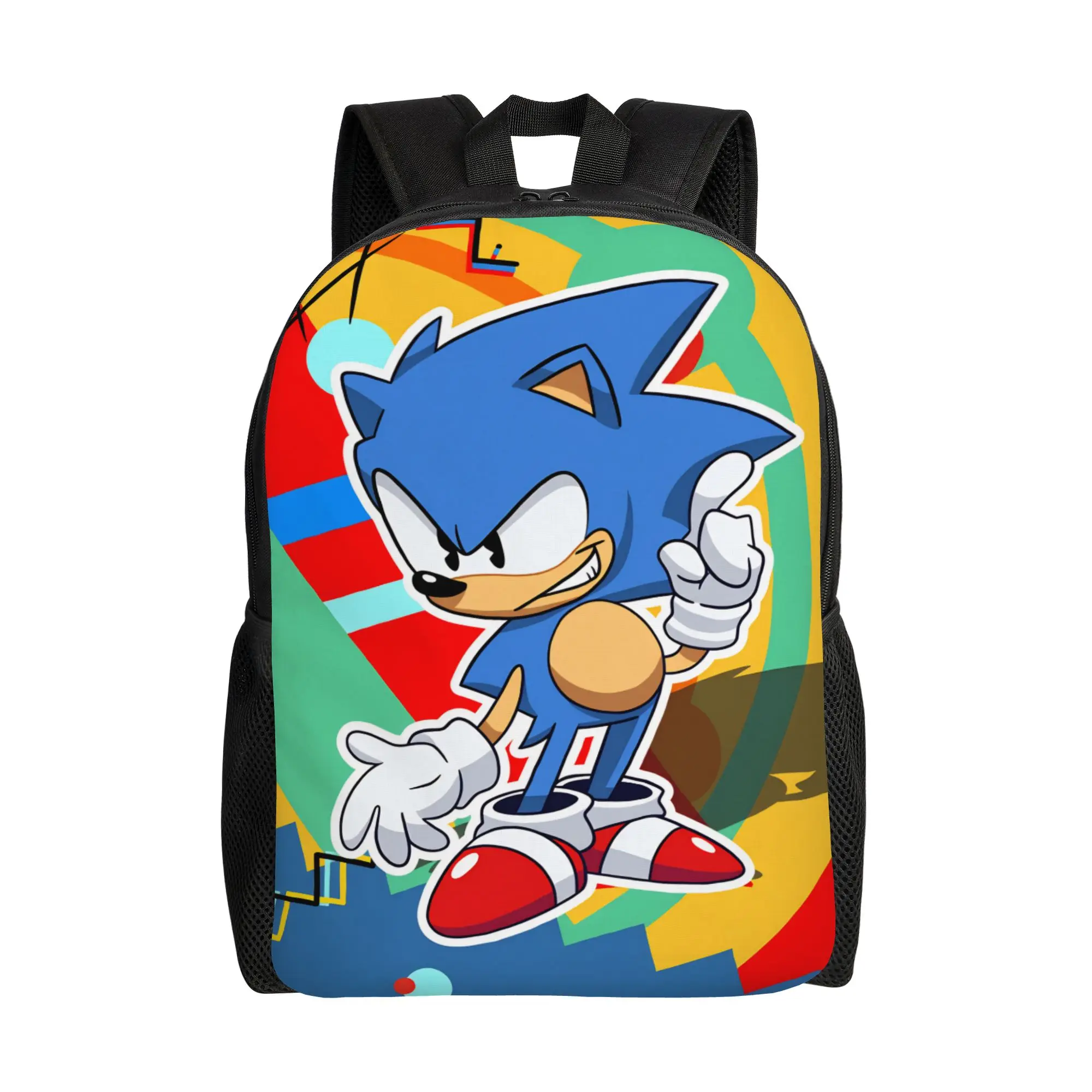 Sonices Cartoon Game Backpack Women Men  Pattern Backpacks Polyester Cool High School Bags Travel Designer Rucksack