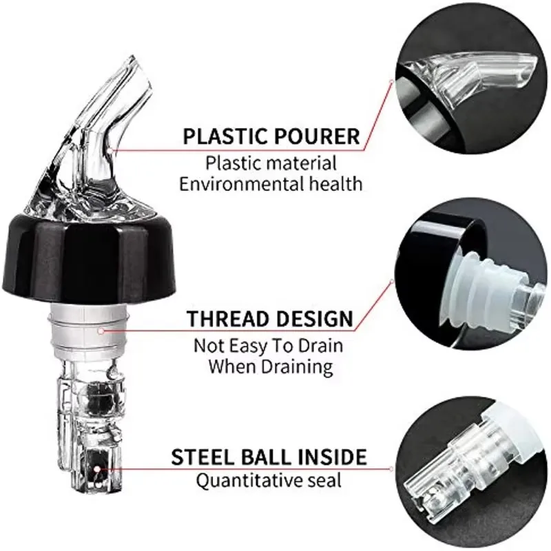 Automatic Measured Bottle Pourer Quick Shot Spirit Measure Pourer Drinks Wine Cocktail Dispenser