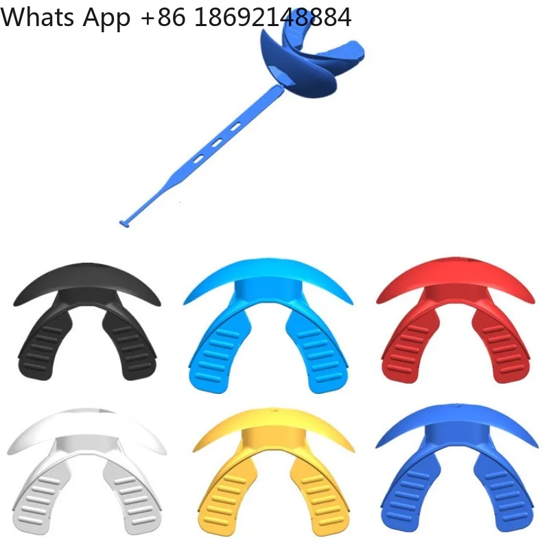 Ice Hockey Rugby Sports Mouth Guard Braces Lip Guard with Lanyard