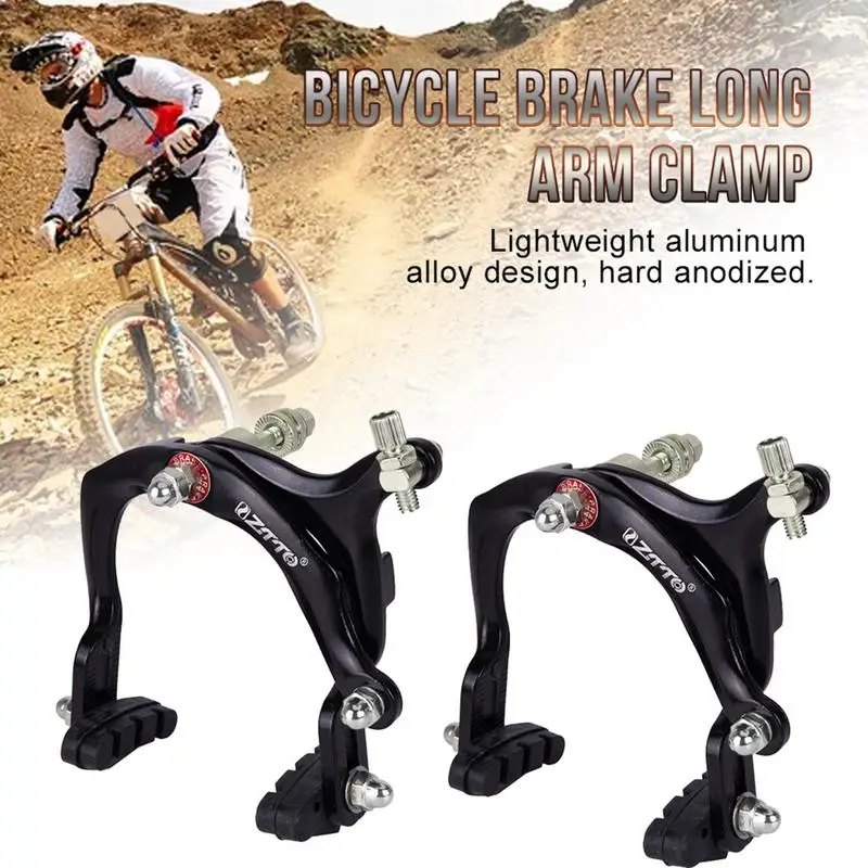 Aluminum Alloy Dual-Pivot Brake Set Side Pull Brake Set C Brake Bicycle Brake Calipers Front And Rear Brake Long Arm Calipers