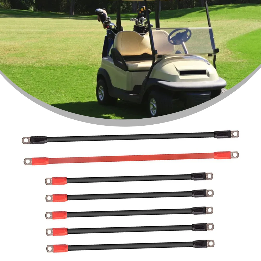 Flexible Battery Cable Set Perfectly Suited for Golf Cart Systems with Compatibility Across Various Voltage Levels