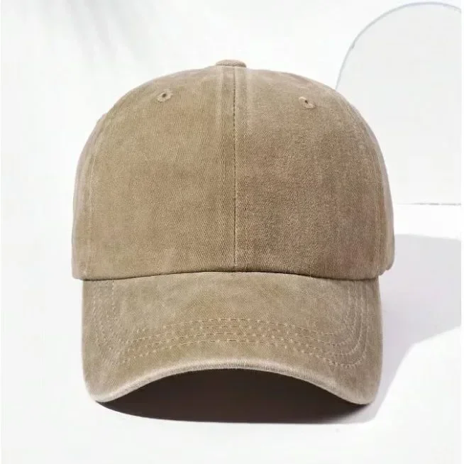 1pcs Hat Women's cap Soft top Korean version ins Versatile washed solid color baseball cap Casual men's Japanese tide summer