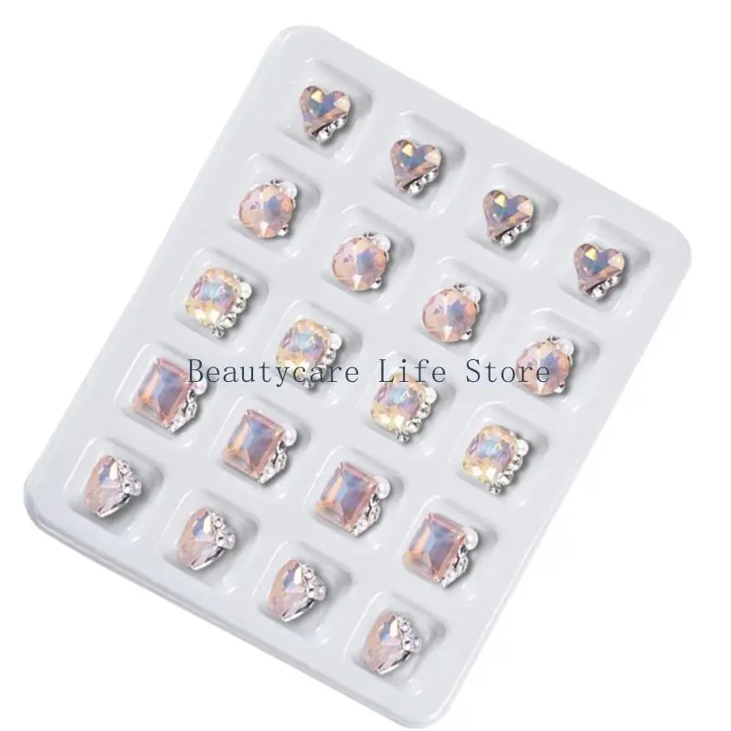 

652C добавьте стиль вашим ногтям с помощью 20 шт. украшений для ногтей, маникюра, художественного украшения своими руками