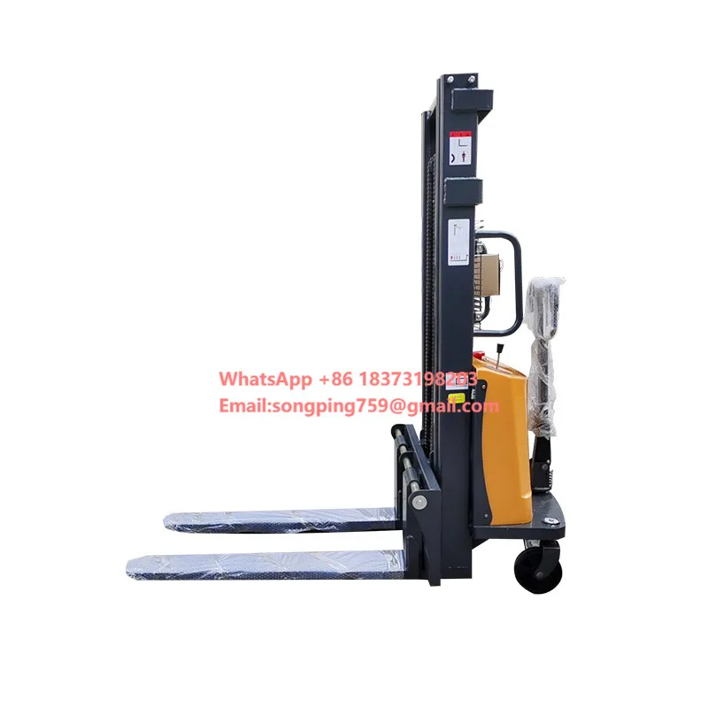 Hot Sales Walkie Electric Stacker 3m Electric Stacker Walkie Electric Pallet Stacker Forklift 1.5 Ton