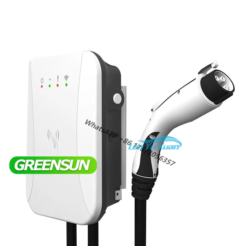 2 Pcs EU USA Standard EV Charger 7KW 10KW Home Charging Station 240V Outdoor Use