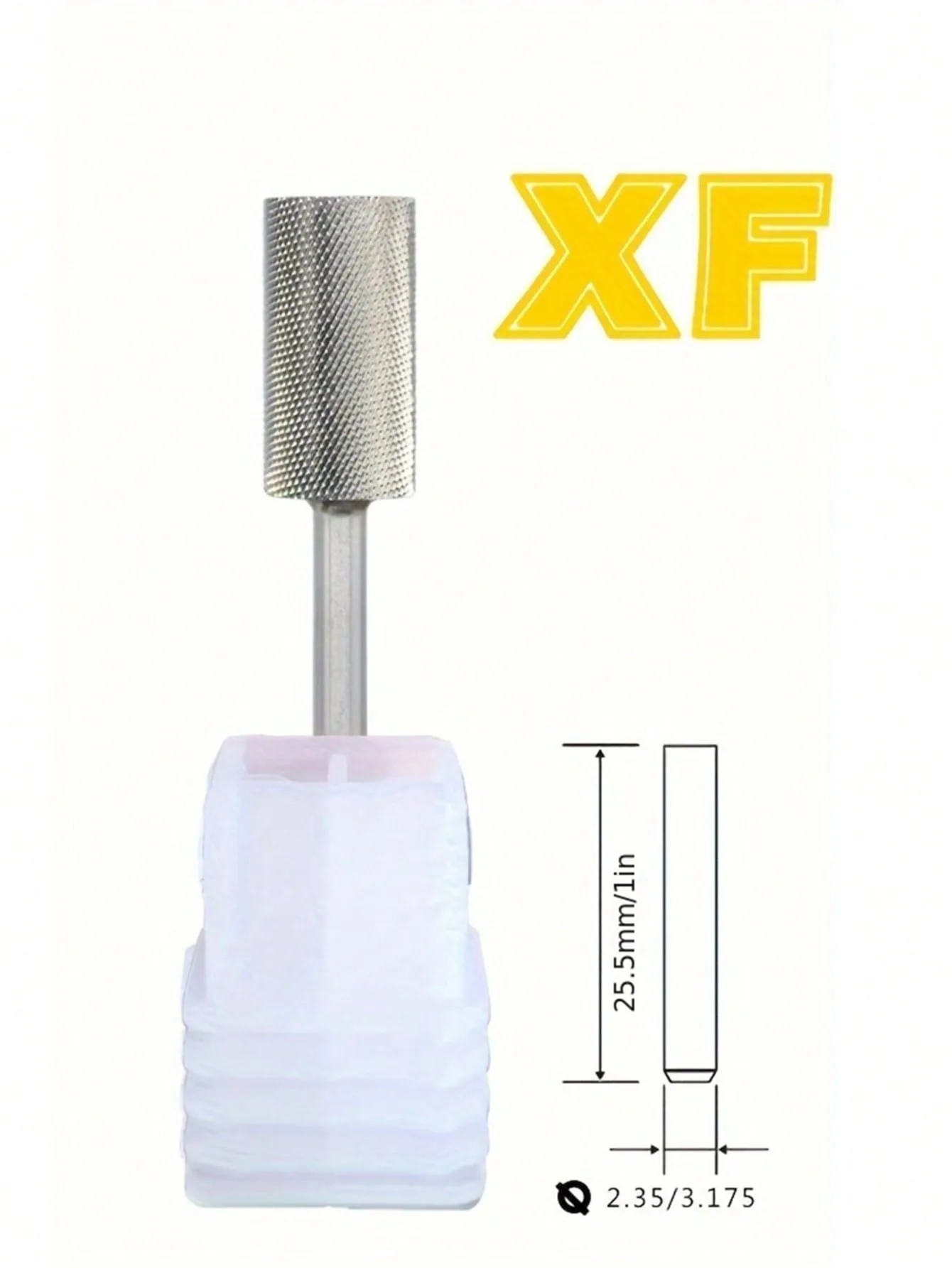 1 Stück Wolframstahl 5,35mm Fassförmiger Nagelbohrer für Nagelkunst-Zubehör