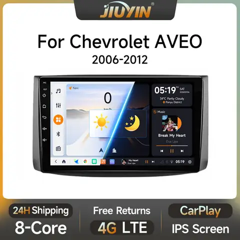 Car Android 13 Radio For Chevrolet Aveo T250 2006 - 2012 Nexia 1 2020 - 2022 Carplay Multimedia Video Player GPS No 2din DVD