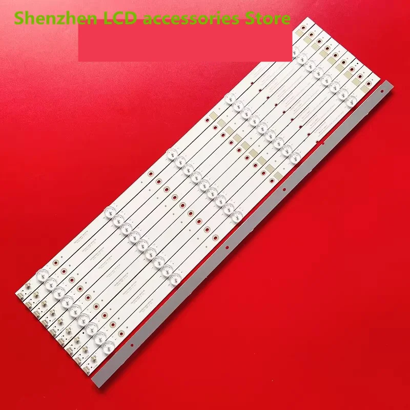 10 ชิ้น/ล็อตสำหรับHisense 55 นิ้วบาร์LCD TV Backlightบาร์Hisense _ 55_HD550DU-E31_10X5 56 ซม.5LED 100% ใหม่