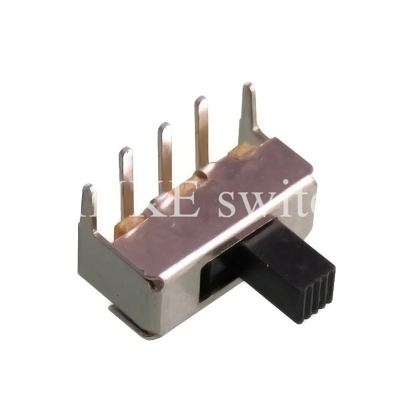 20pcs SS12F23 Toggle switch horizontal SS-12F23 4MM five-foot toggle switch 1P2T SPDT Miniature Slide Switch