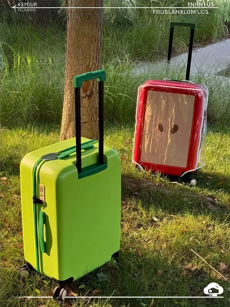 Green Apple & Red Apple Design Suitcase 20inch 24inch Carry On