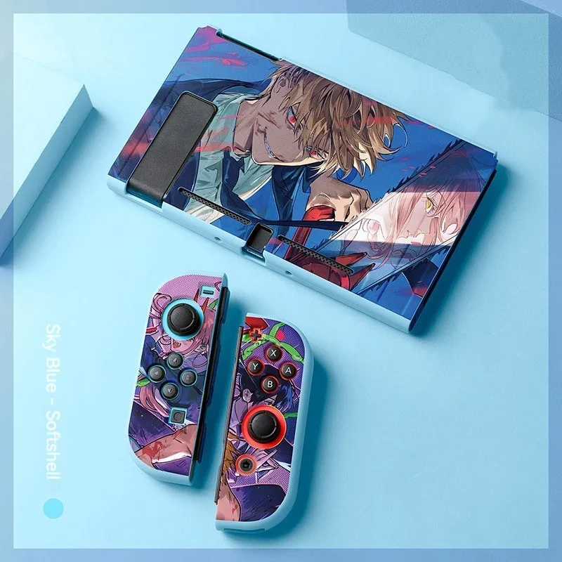 For Nintendo Switch Case Switch OLED Accessories Manga Chainsaw Man Protective Case Joycon Shell For Switch NS Console Games