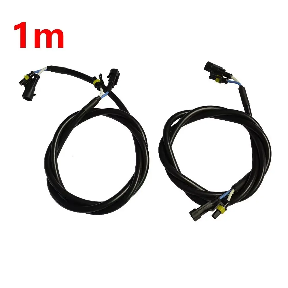 

2Pcs 100cm Wiring Cable High Voltage AMP Connectors Extension Reactors HID Xenon Ballasts Relay Cable Wiring Harness