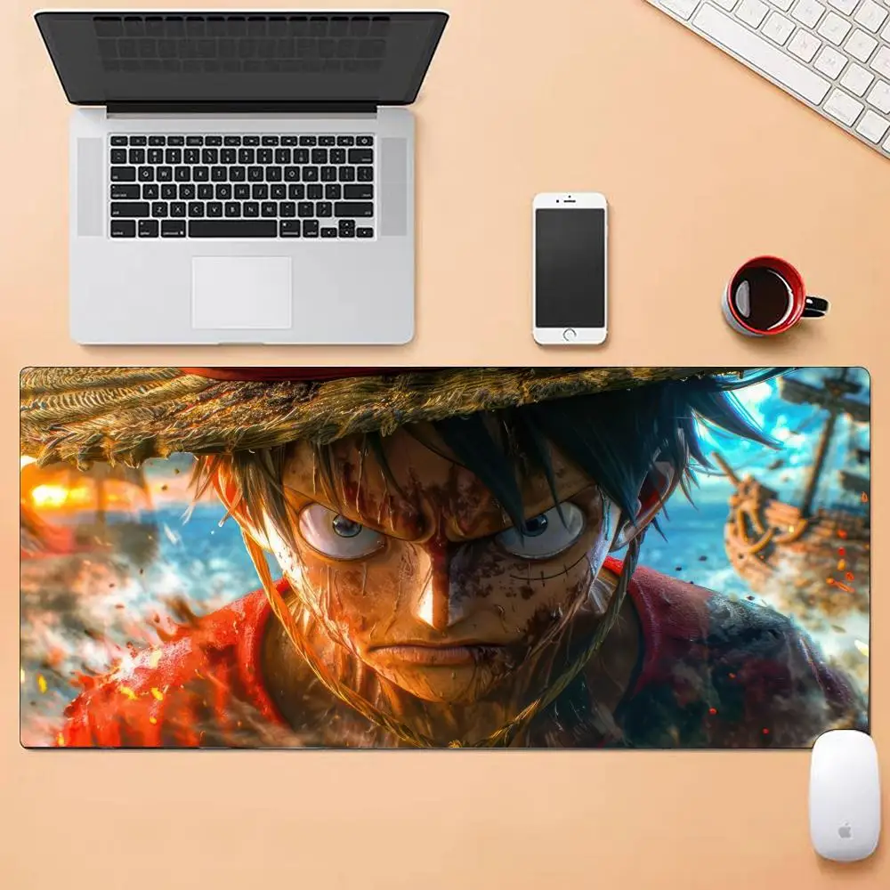 Cool Luffy One-piece Mouse Pad Multiple Sizes Large Square Computer Office Game Table Mats Rubber Anti-slip Mousepads
