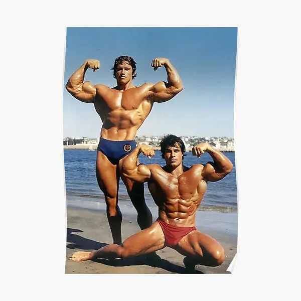 Franco And Arnold On The Beach  Poster Mural Picture Art Decor Vintage Home Modern Wall Room Painting Print Funny No Frame