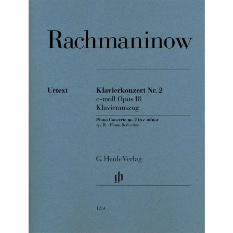 

HN1214 Rachmaninow Piano Concerto No 2 Rahmer Dominik G Henle Verlag 9790201812144 Book