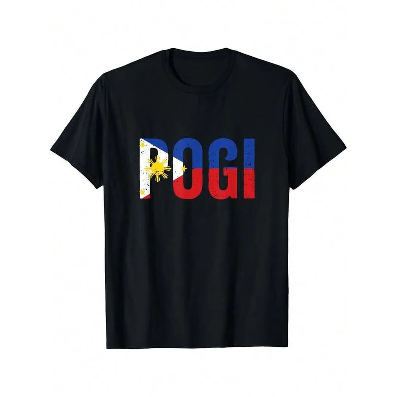 Men POGI Filipino Pride Graphic T-Shirt Cotton Casual Tee With Philippine Flag Colors Pogi Slogan Fit For Attire Halloween Christmas For Men Red