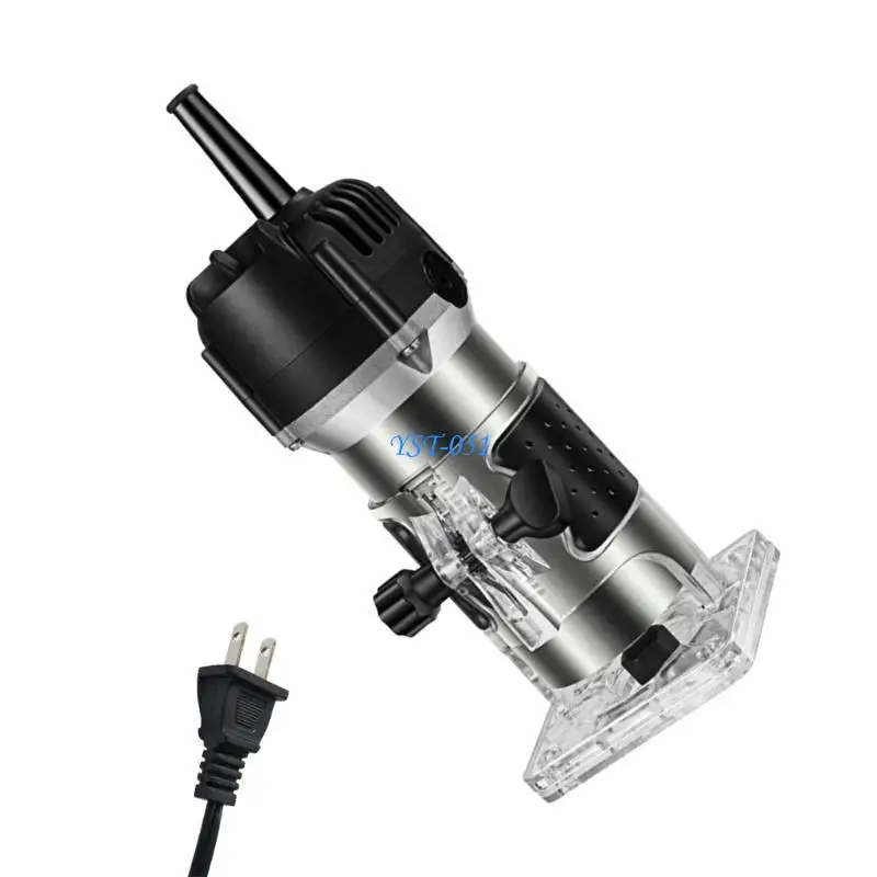 

E15A Woodworking Enthusiasts Router Tool Dynamic Router Efficient Router Handheld Power Tool Aluminum Trimmer Tool