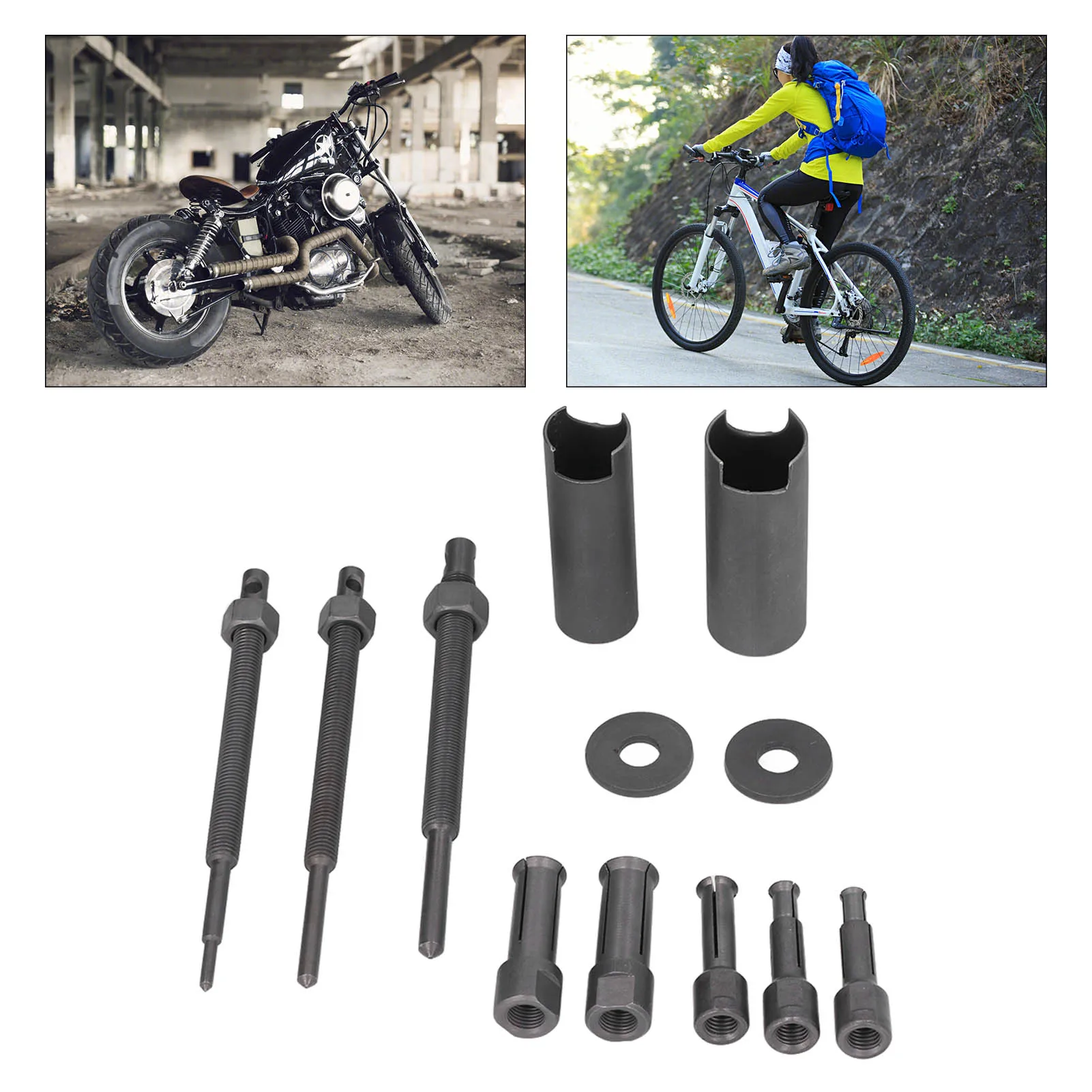 

Inner Bearing Extractor Set Steel Material Wearable Durable Motorcycle Internal Bearing Puller Tool For Machine Bearings