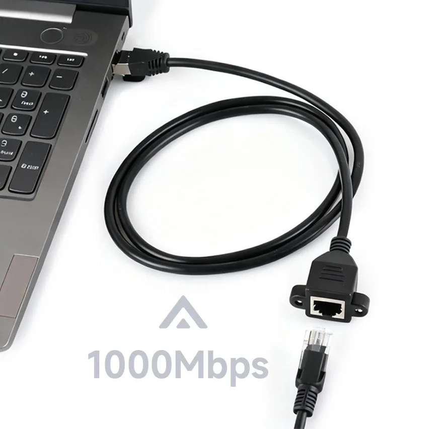 كابل تمديد إيثرنت RJ45 مطلي بالنيكل مع حماية من غلاف الحديد، كابل PVC مرن للتدخل الفعال