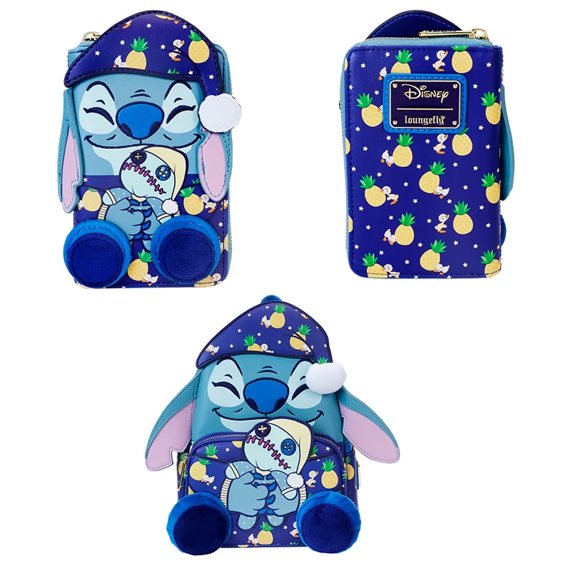 

Новый детский пижамный кошелек Disney Stitch Starcraft, кожаный кошелек с героями мультфильмов, нулевой кошелек, детская сумка для карт, периферийный кошелек в стиле аниме