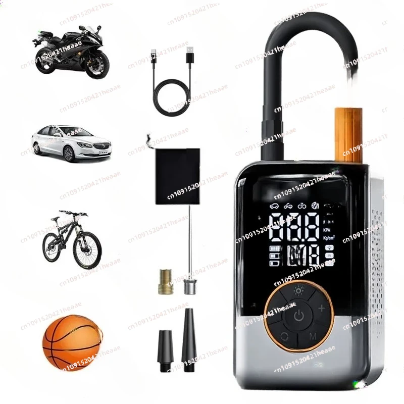 Suitable for  Portable  Tire Air Compressor Cordless Inflator Digital Tire Pressure Monitor