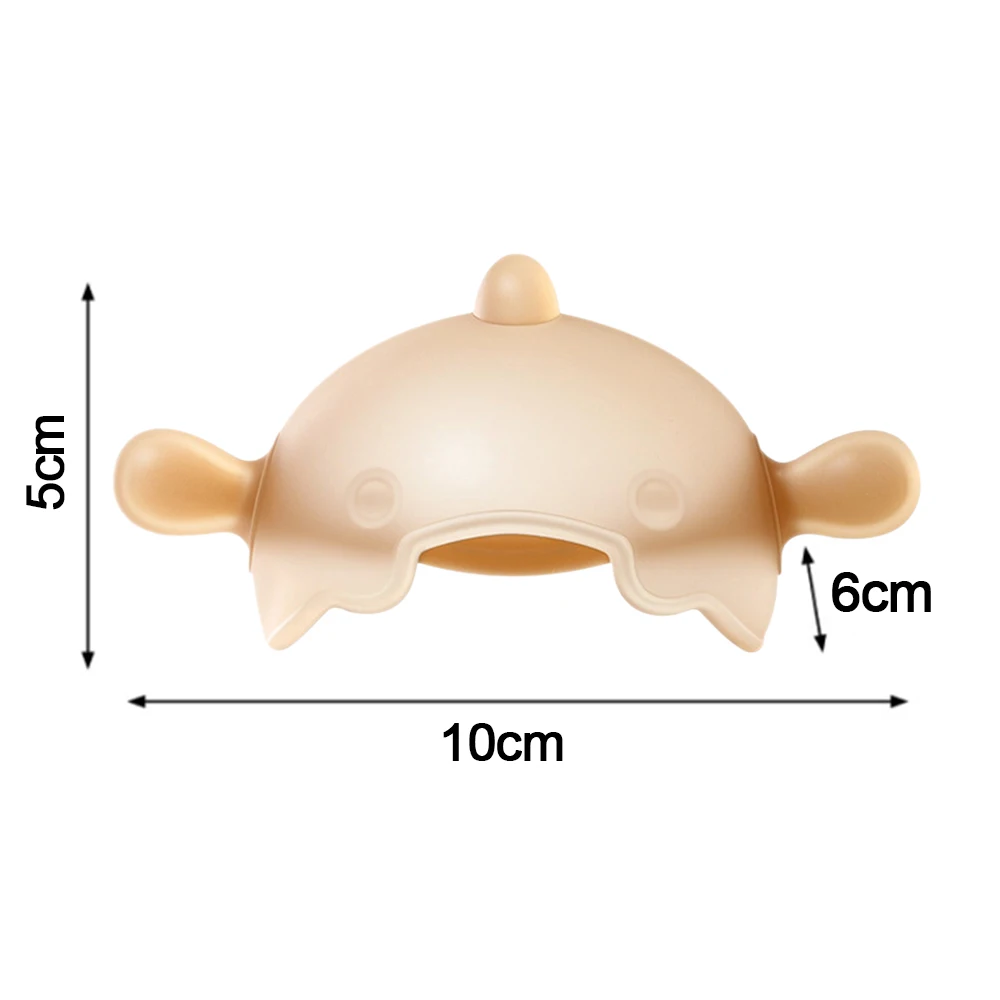 Sarung Tangan Teether Silikon Nyaman Anti-Menggigit Latihan Genggaman Tangan Teether Dapat Dicuci Portabel untuk Tumbuh Gigi