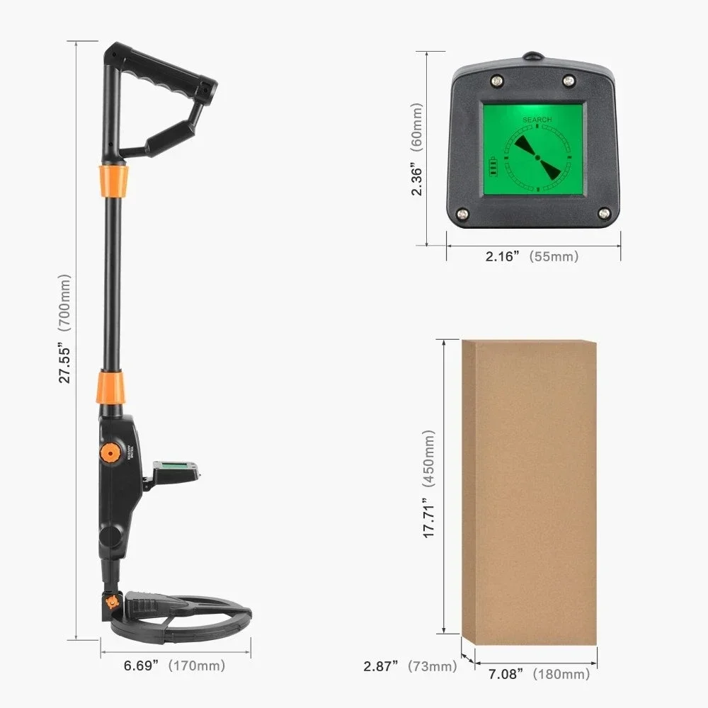 vibration alert MD-1008A Kid Metal Detector Underground Beach Searching Gold Finder Treasure Digger Kit Hunter Mine Scanner Sear