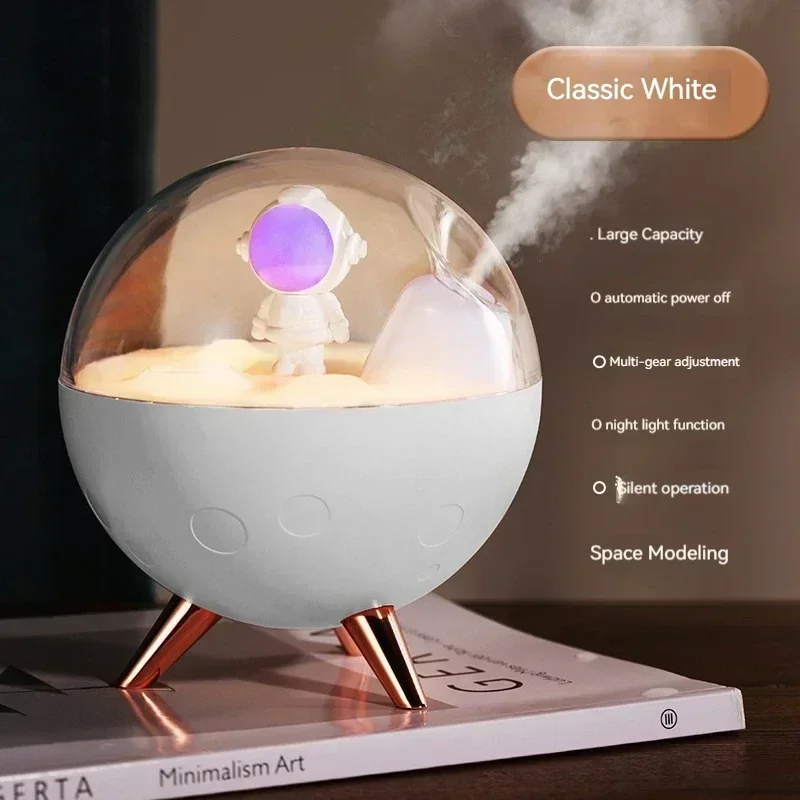 Nuevo Humidificador de astronauta para el hogar, dormitorio, hidratación, USB, escritorio, inalámbrico, pequeño pulverizador, humidificador de astronauta, esencial para el hogar y la Oficina