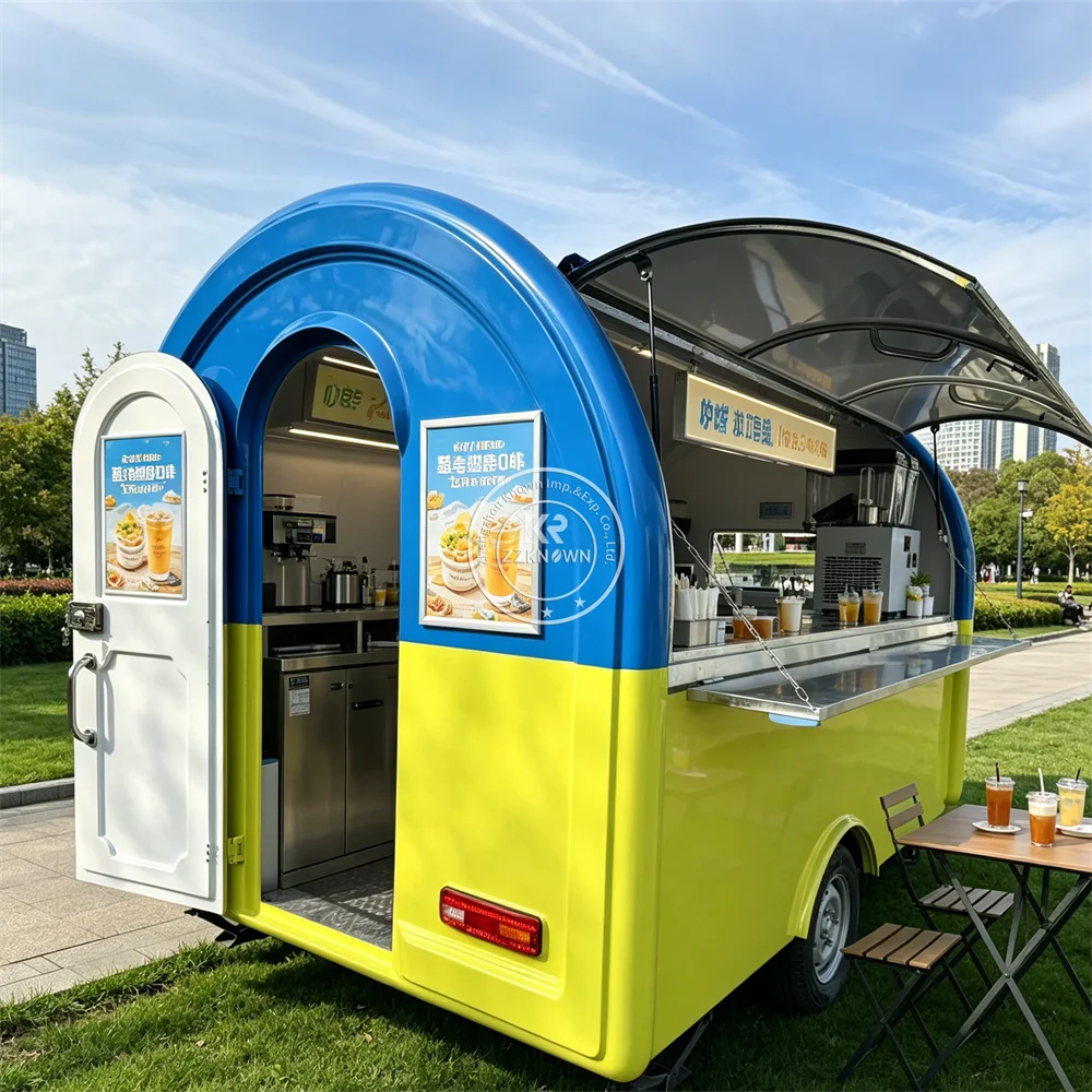 

Mobile Food Trailer Custom Mobile Kitchen Truck Street Catering Kiosk Breakfast Food Truck With Complete Kitchen