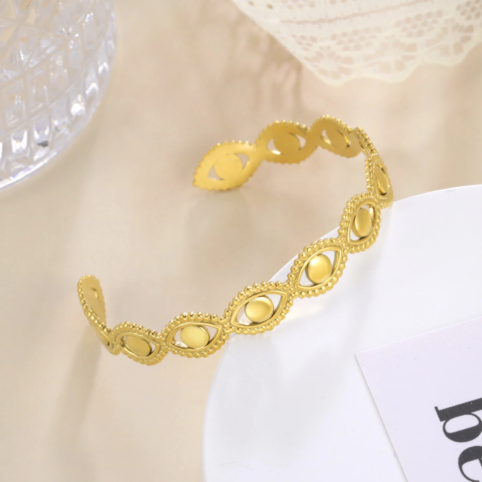 Kkjoy Armreifen für Frauen Männer Silber Farbe Edelstahl Liebe Vogel Knoten Triquetra Öffnung Armband Vintage Mode accessoires – Detail 10