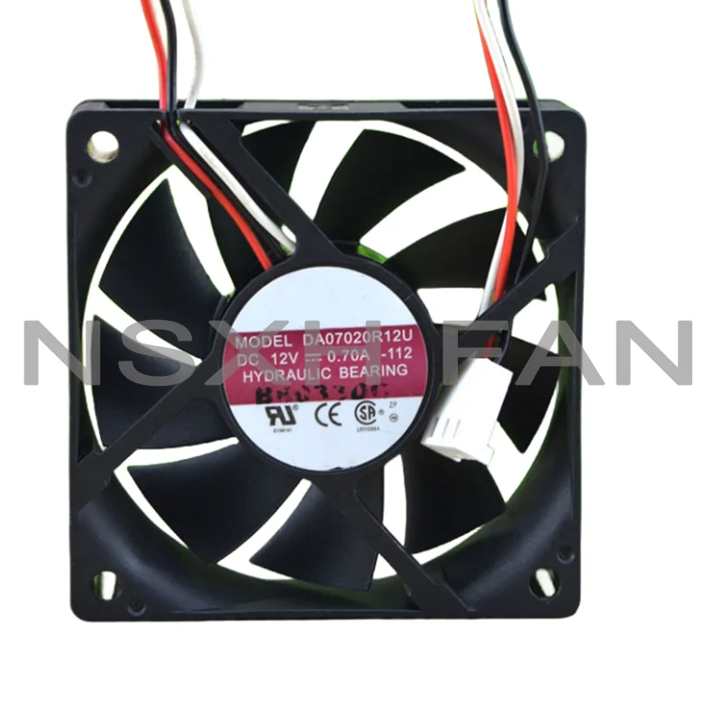 

ORIGINAL DA07020R12U 12V 0.70A 7CM 7020 3WIRES COOLING FAN