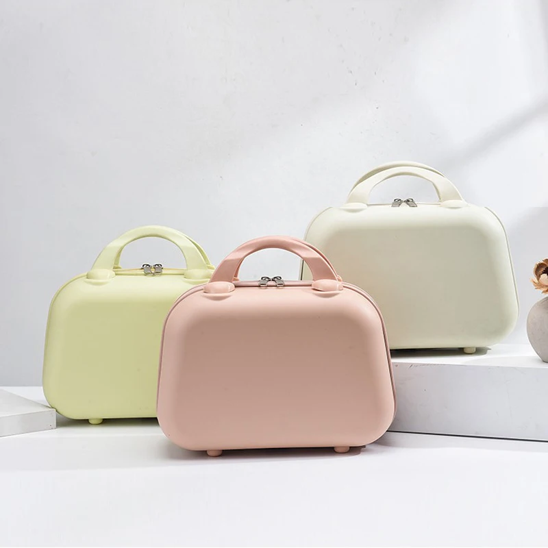 

Personalized Portable Small Luggage Case 14 Inch Small Suitcase Trolley Student Makeup Bag косметичка Female Trunk