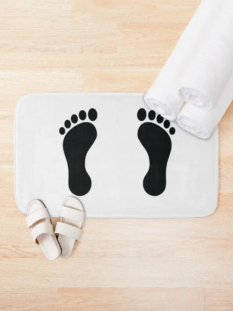 Footprint (aligned) Bath Mat Anti-Skid Shower Accessories For Shower And Services Entrance Doormat Bathtub Anti Slip Mat