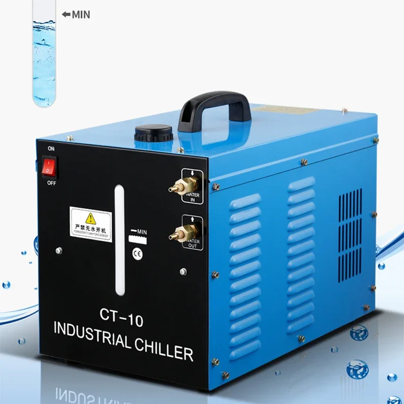 CT-10L Portable Industrial Water Chiller 10L Low-db High Lift Pump Cooler TIG Welder Plasma Cutter Torch Cooling System