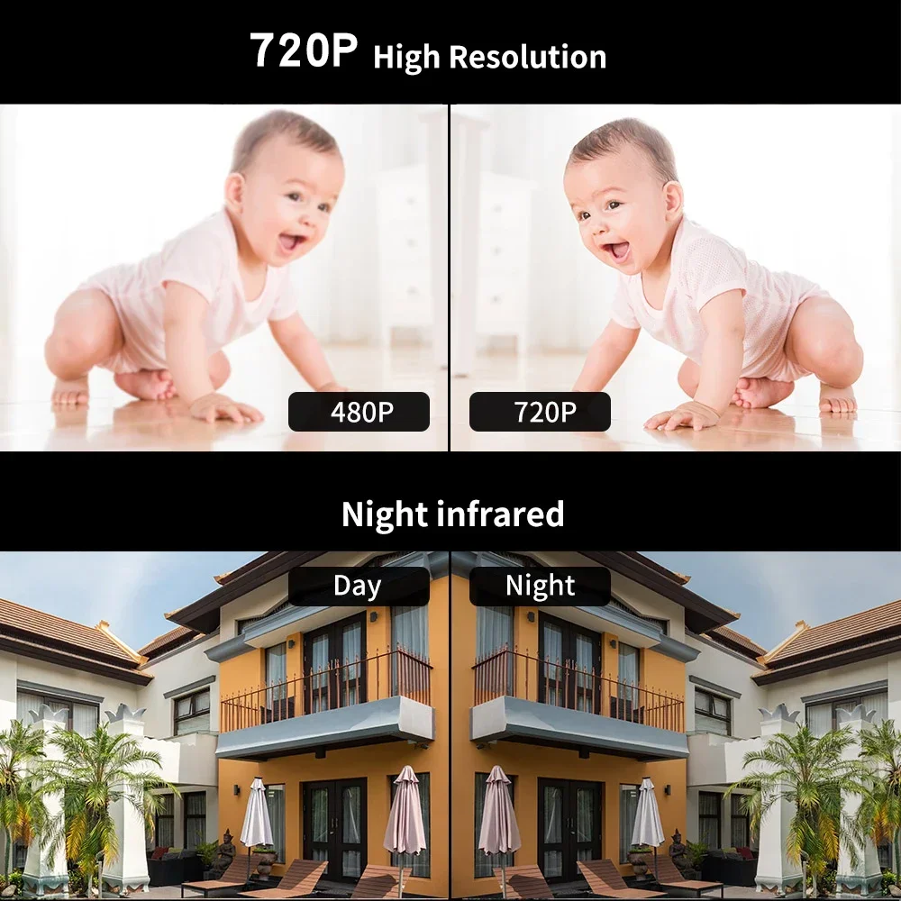 7 Inch Video Intercom for Home System Kit Outdoor Doorbell with Camera Ir Night Vision Waterproof Handsfree Dual-Way Intercom