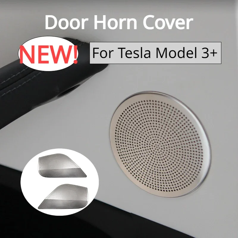 Horn Cover for Tesla Model 3+ Door Horn Protective Cover Speaker Sound Frame Audio Panel New Model3 Highland 2024 Accessories