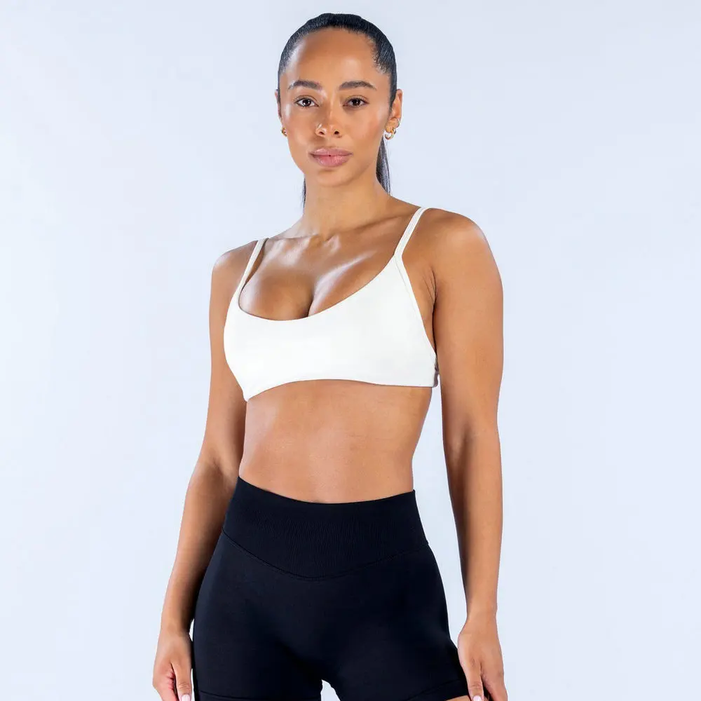 2PCS Women Seamless Set Scoop Neck Bra Sexy Backless Yoga Top 4.5