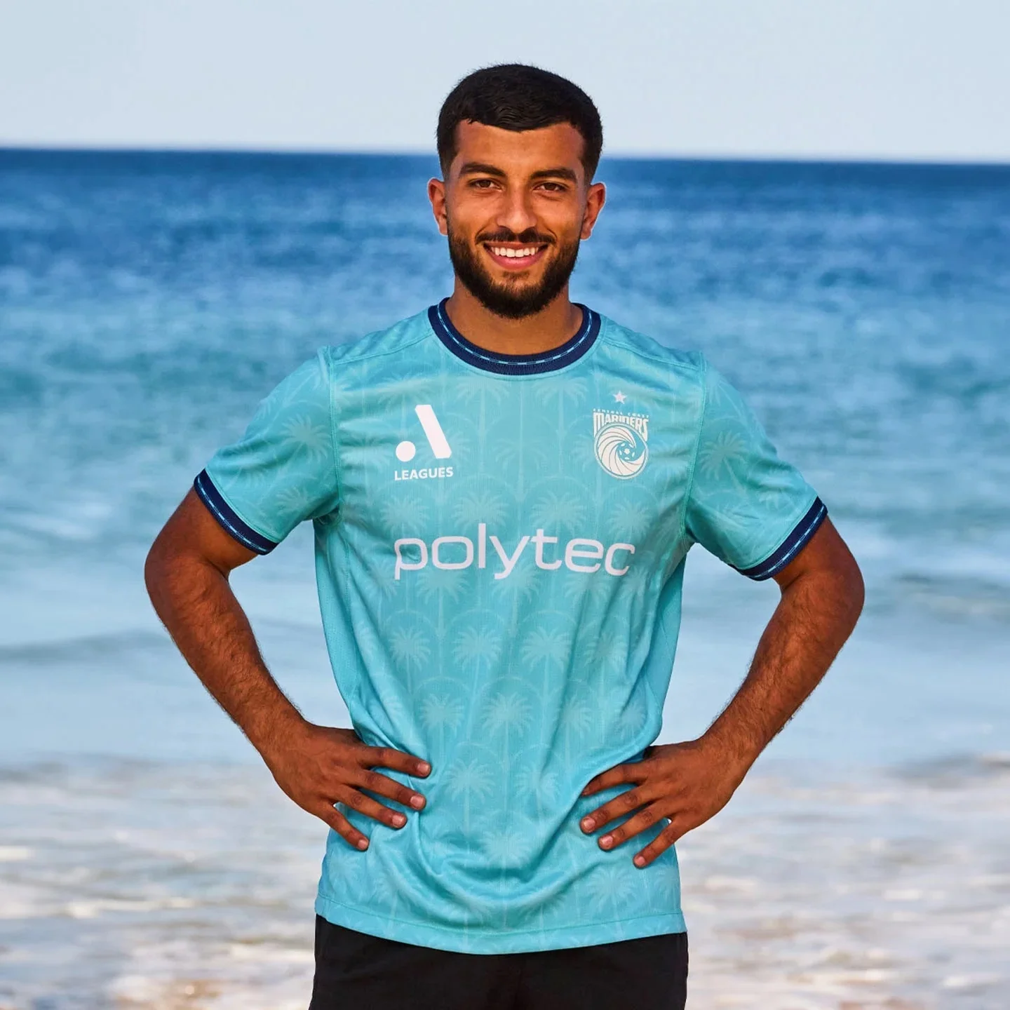 Central Coast Mariners Trikot 2026 2027 Schnelltrocknendes Fußballshirt Familien-Outfits Sommer Fußball-T-Shirt für Erwachsene und Kinder – Detail 1