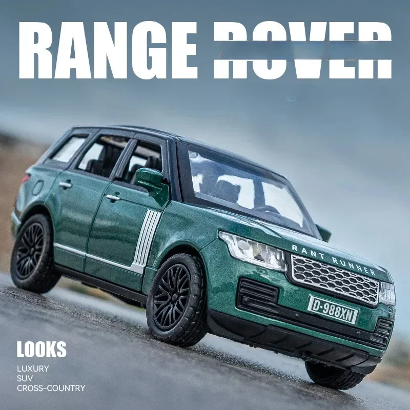 1:36 Land Rover Range Rover SUV High Simulation Diecast Car Metal Alloy Model Car Sound Light Car Toys For Children Vehicle