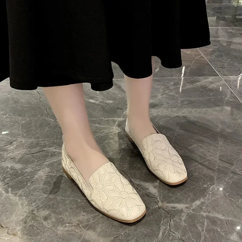 Female Soft Sole Moccasin Summer Floors Footwear Woman 2024 Ladies Spring Flats footwear Loafers Women Flat Slip-on Shoes