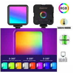 Mini RGB Hot Boot Fill Light Live Photography LED Portable Atmosphere Beauty Mobile Camera Pocket Adjustable