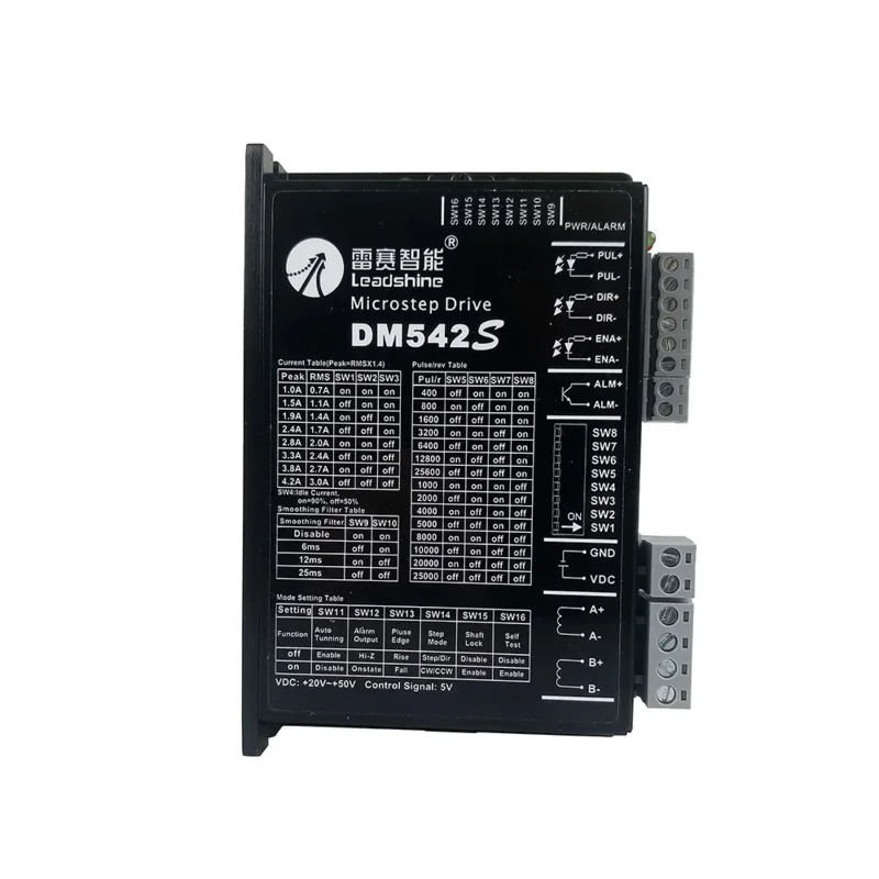 Leadshine 2Phase Stepper Motor Driver DM542S DC24V-50V For 42/57(NEMA17/23) Stepper Motor1.0-4.2A Replace Microstep Driver DM542