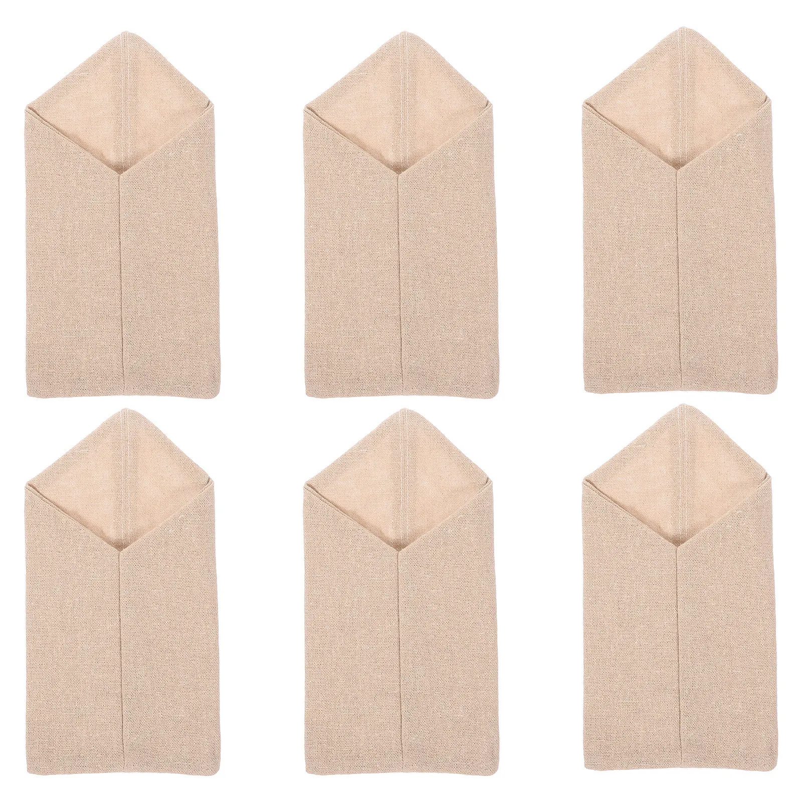 

6Pcs Christmas Cutlery Bag Burlap Utensil Pouches Rustic Silverware Holder Holiday Tableware Organizer Fork Knife Storage