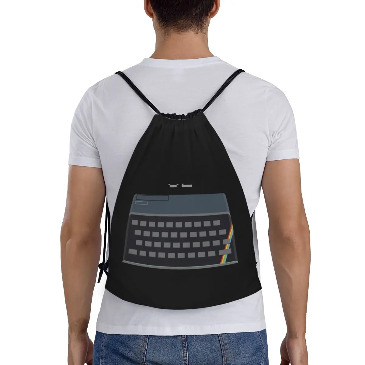 

ZX Spectrum Backpacks Fashion Portable Drawstring Bags Shoes Bag Book Bags For Man Woman Students