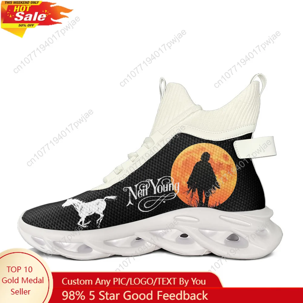 

Neil Young Harvest Moon Crazy Horse Высокие кроссовки на плоской подошве Мужчины Женщины Походные кроссовки Дорожная альпинистская обувь Кроссовки